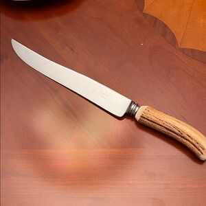 Hoffritz made in England knife with deer antler handle.